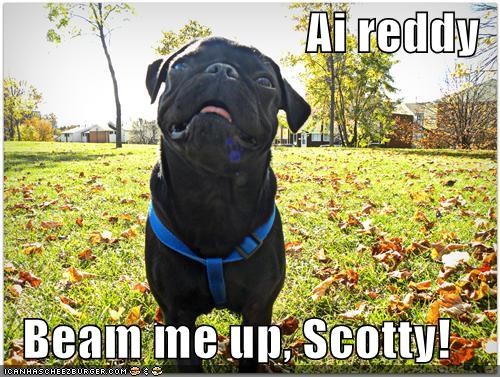 Ai reddy  Beam me up, Scotty!