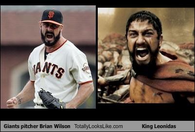 Giants pitcher Brian Wilson Totally Looks Like King Leonidas