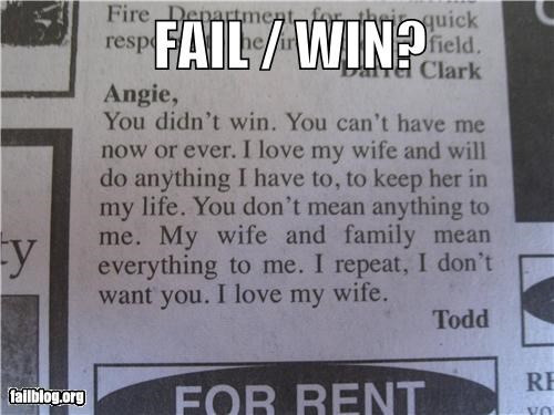 Classified Ad FAIL / WIN?