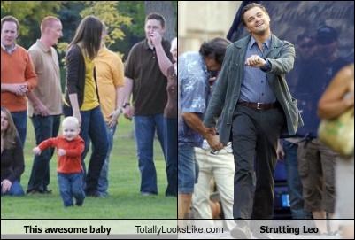 This awesome baby Totally Looks Like Strutting Leo