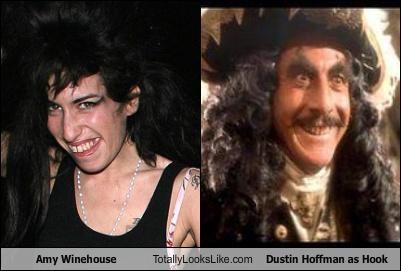 Amy Winehouse Totally Looks Like Dustin Hoffman as Hook
