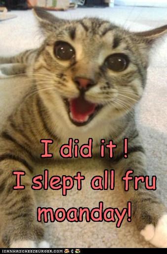 I did it ! I slept all fru moanday!