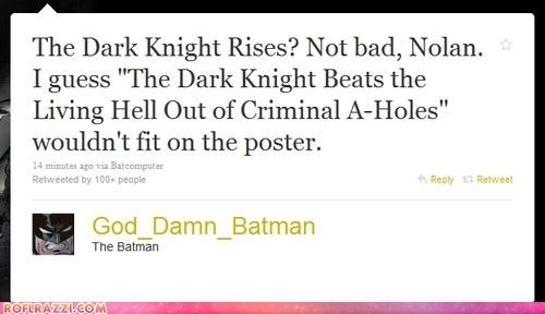 ROFLash: Batman 3 Has a Title, Don't Expect to See The Riddler