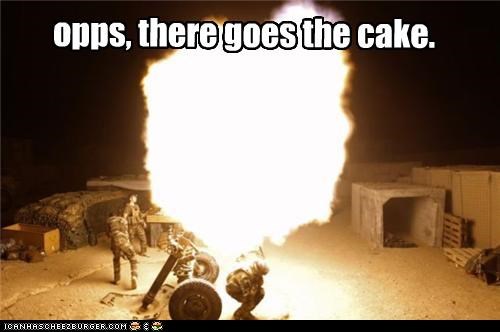 opps, there goes the cake.