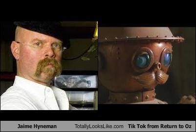 Jaime Hyneman Totally Looks Like Tik Tok from Return to Oz