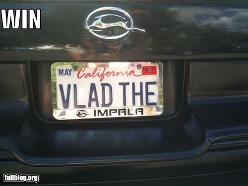 License Plate WIN