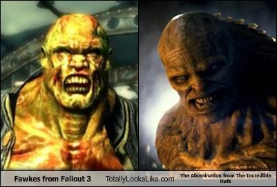 Fawkes from Fallout 3 Totally Looks Like The Abomination from The Incredible Hulk