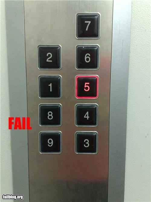 Elevator Button FAIL