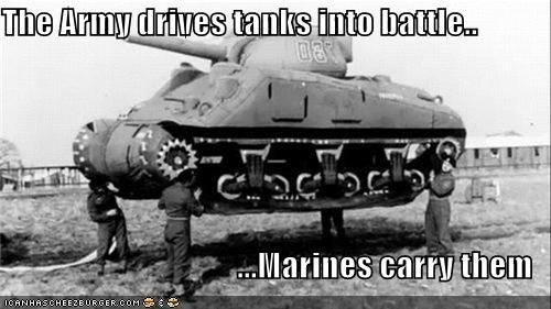 Drive Tanks? I'd Rather March!