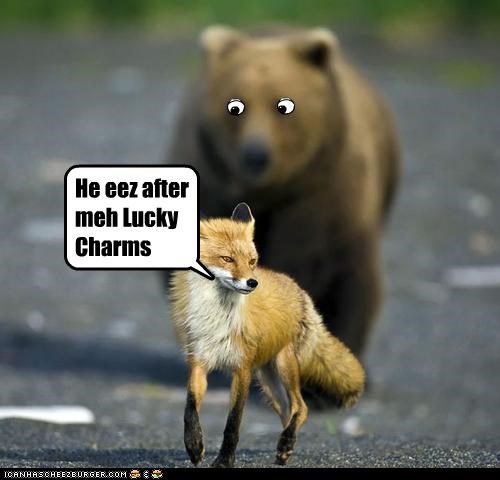 He eez after meh Lucky Charms