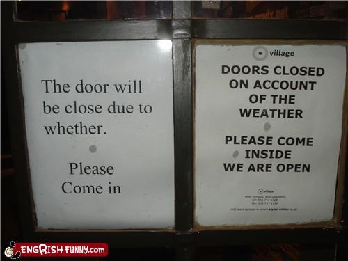 I Don't Know Weather To Enter