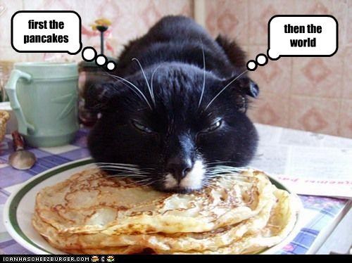 first the pancakes
