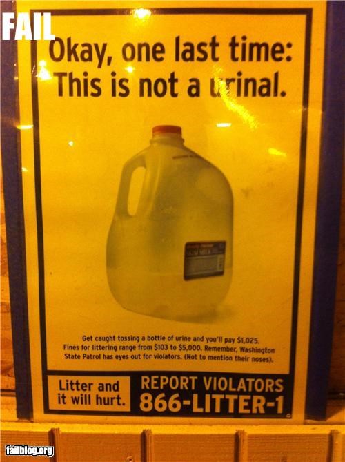 Urinal Fail