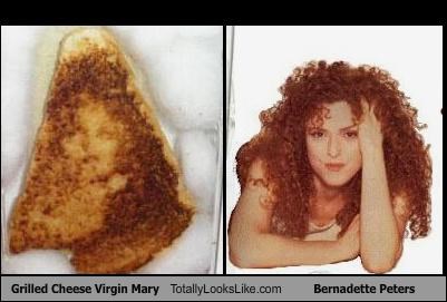 Grilled Cheese Virgin Mary Totally Looks Like Bernadette Peters