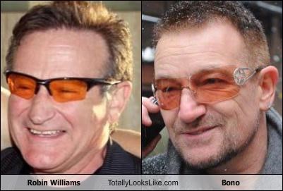 Robin Williams Totally Looks Like Bono