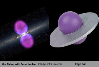 Our Galaxy with Fermi bubble Totally Looks Like Pogo ball