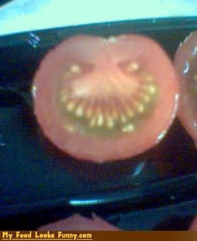 Funny Food Photos - Killer Tomato