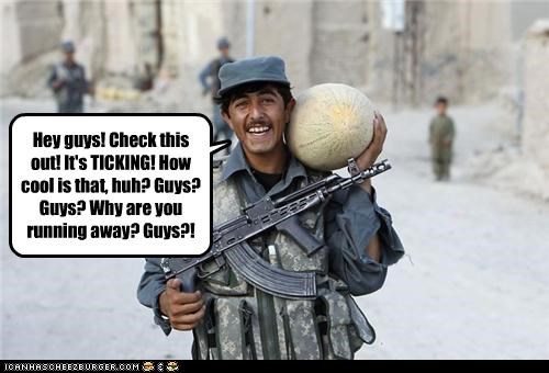 Hey guys! Check this out! It's TICKING! How cool is that, huh? Guys? Guys? Why are you running away? Guys?!