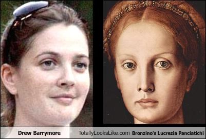 Drew Barrymore Totally Looks Like Bronzino's Lucrezia Panciatichi