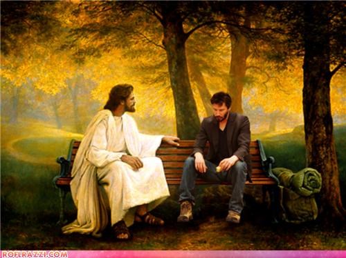 Can Jesus cheer Keanu up?