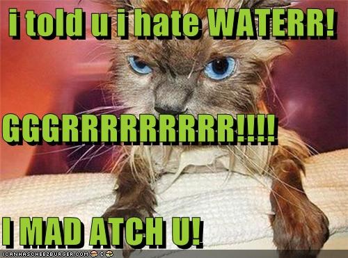 i told u i hate WATERR! GGGRRRRRRRRR!!!! I MAD ATCH U!