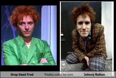 Drop Dead Fred (Rik Mayall) Totally Looks Like Johnny Rotten