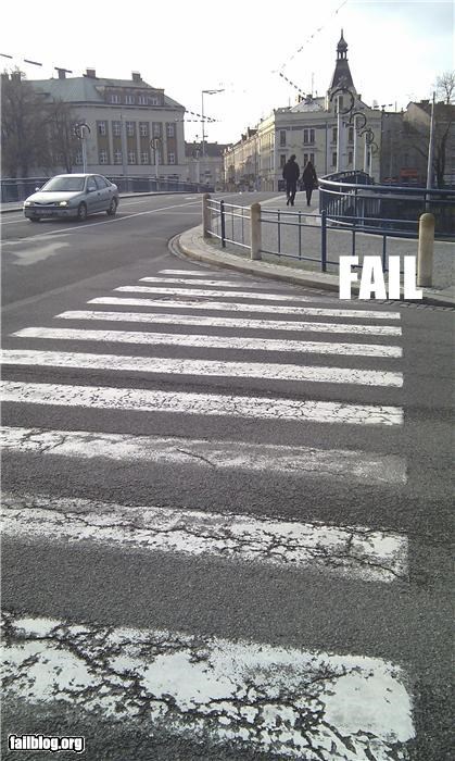 CLASSIC: Pedestrian crossing FAIL