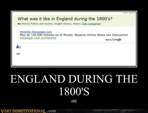 ENGLAND DURING THE  1800'S