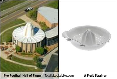 Pro Football Hall of Fame Totally Looks Like A Fruit Strainer