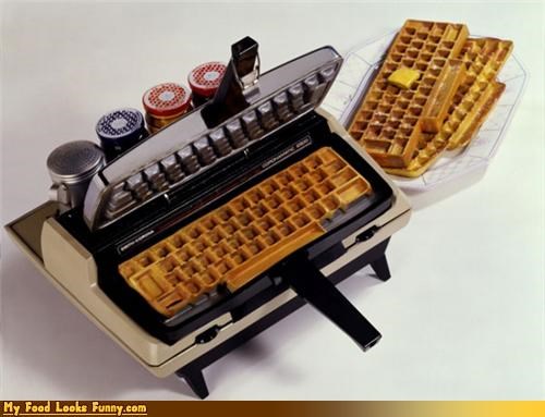 Funny Food Photos - Keyboard Waffles
