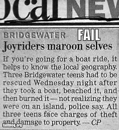 Joyride FAIL