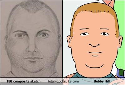FBI composite sketch Totally Looks Like Bobby Hill