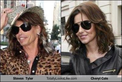 Steven  Tyler Totally Looks Like Cheryl Cole