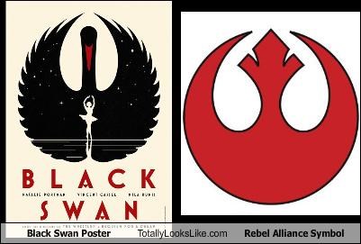 Black Swan Poster Totally Looks Like Rebel Alliance Symbol