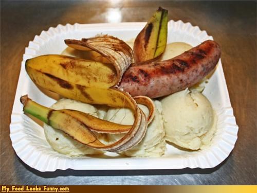Funny Food Photos - Sausage Banana Split
