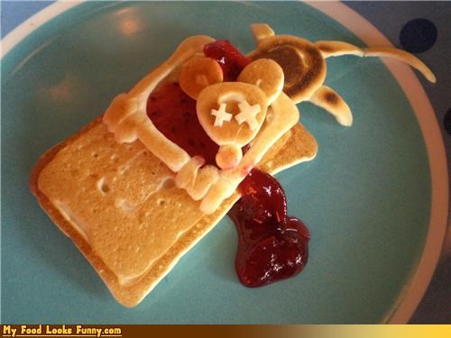 Funny Food Photos - Mouse Trap Pancakes
