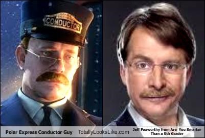 Polar Express Conductor Guy Totally Looks Like Jeff Foxworthy from Are  You Smarter Than a 5th Grader