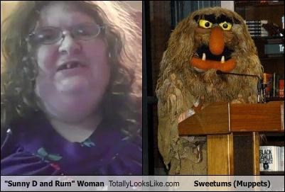 "Sunny D and Rum" Woman Totally Looks Like Sweetums (Muppets)