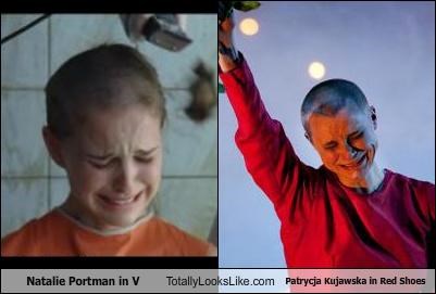 Natalie Portman in V Totally Looks Like Patrycja Kujawska in Red Shoes