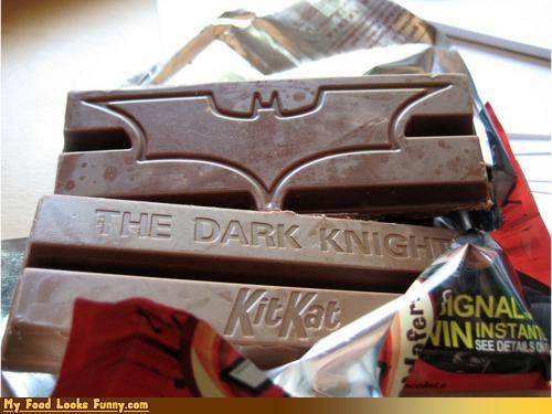 Funny Food Photos - The Dark Knight Kit Kat