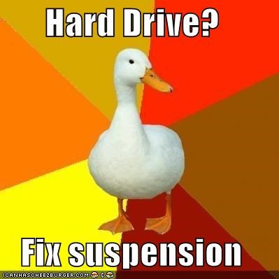Technologically Impaired Duck: Hard Drive?