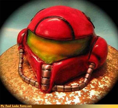 Funny Food Photos - Metroid Cake