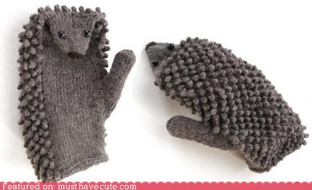 Hedgehog Mittens