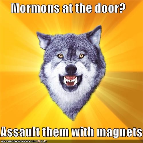 Courage Wolf: Mormons at the door?