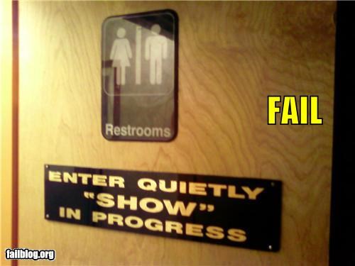 Bathroom Door Signs FAIL
