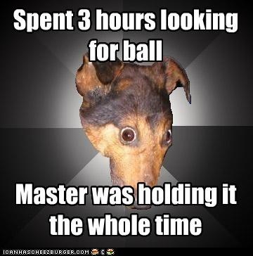 Depression Dog: Ball?