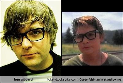 ben gibbard Totally Looks Like Corey feldman in stand by me
