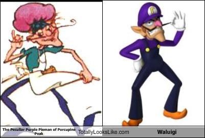 The Peculiar Purple Pieman of Porcupine Peak Totally Looks Like Waluigi