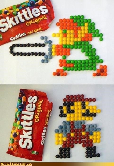 Funny Food Photos - 8-Bit Skittles