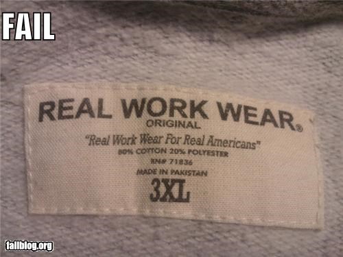 Real workwear for real Americans?